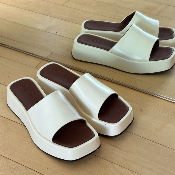 ALOHAS Shoes - Alohas Vegan Leather Chunky slides